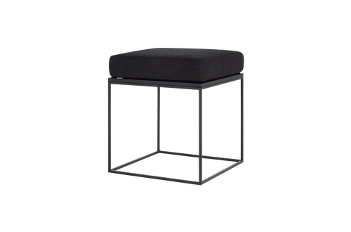 Pouf Feo Et Coussin - Chêne Noir Et Black Tie