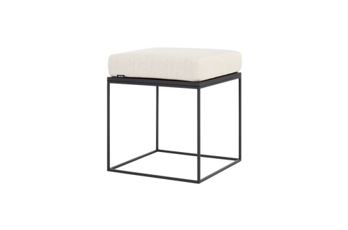 Pouf Feo Et Coussin - Chêne Noir Et Beige Crème