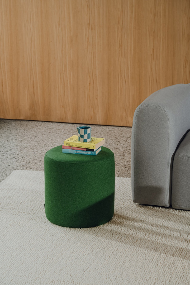 Pouf Folk - Grand - Moss Green