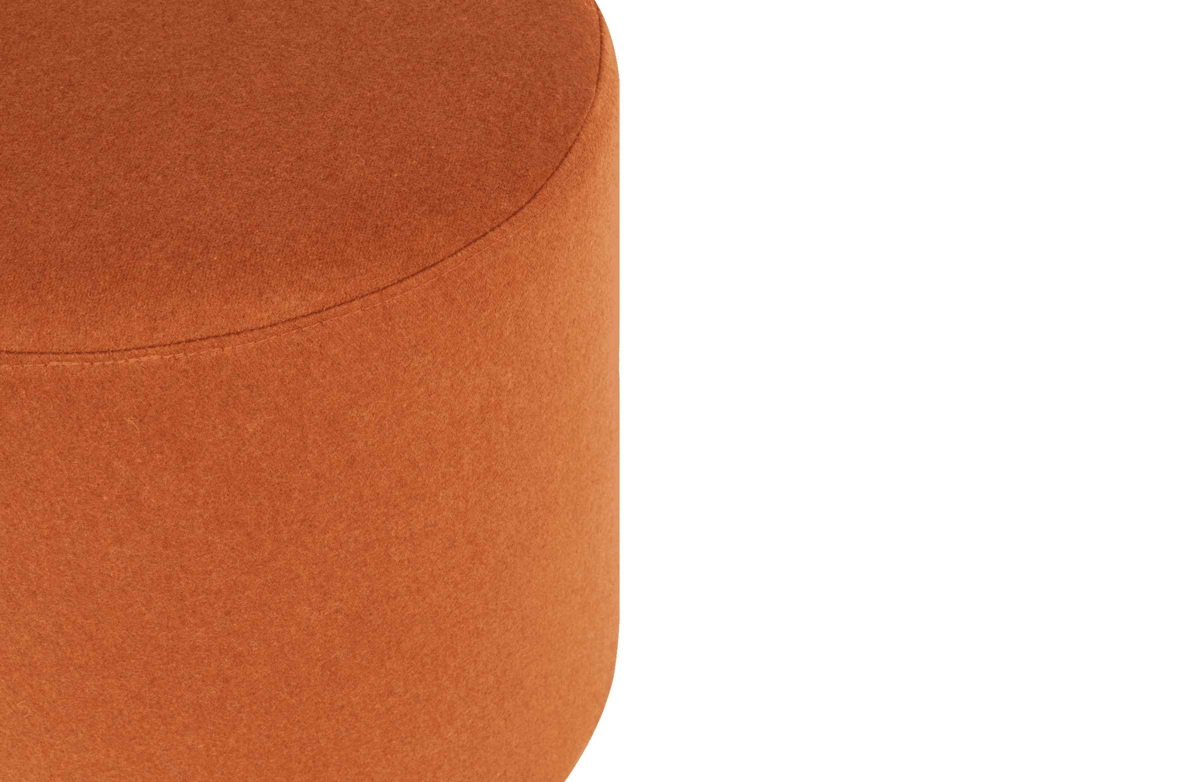 Pouf Folk - Large - Terracotta Wool