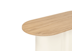 Looi Coffee Table - Piazza Beige & Oak Top