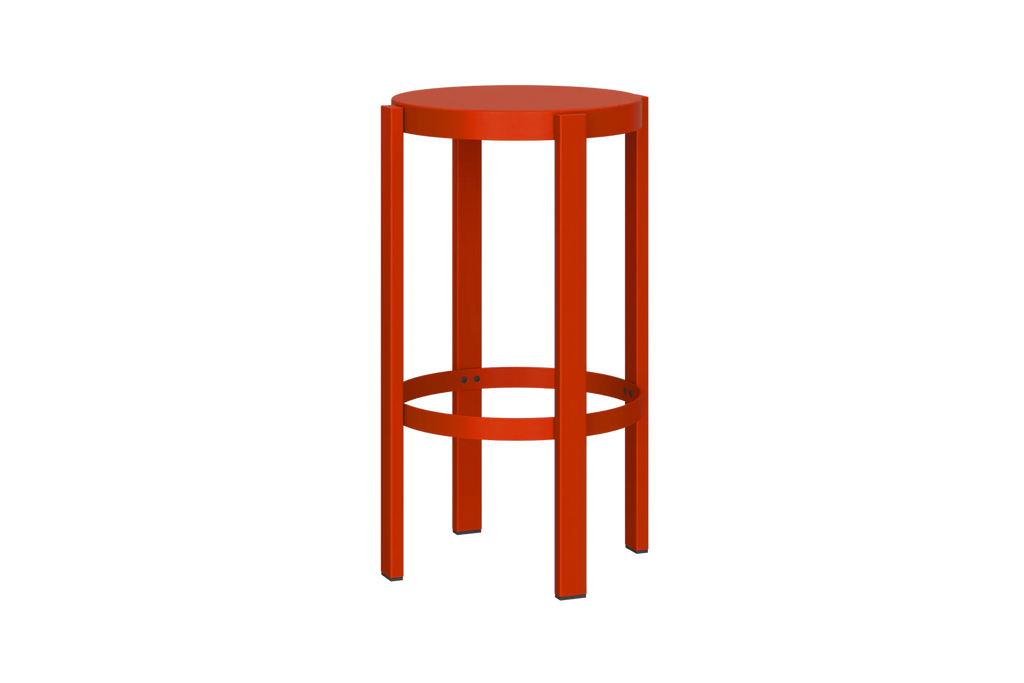 Tabouret Doon - Moyen - Tomato Red
