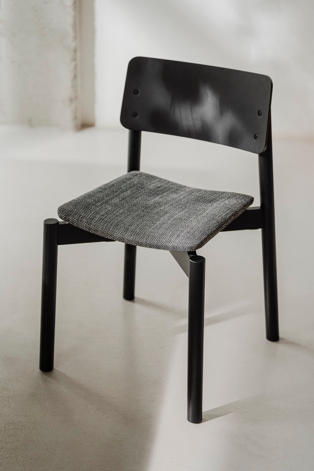 Chaise Wem Rembourrée - Vulcano Black