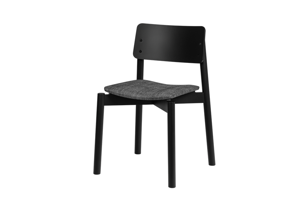 Chaise Wem Rembourrée - Vulcano Black