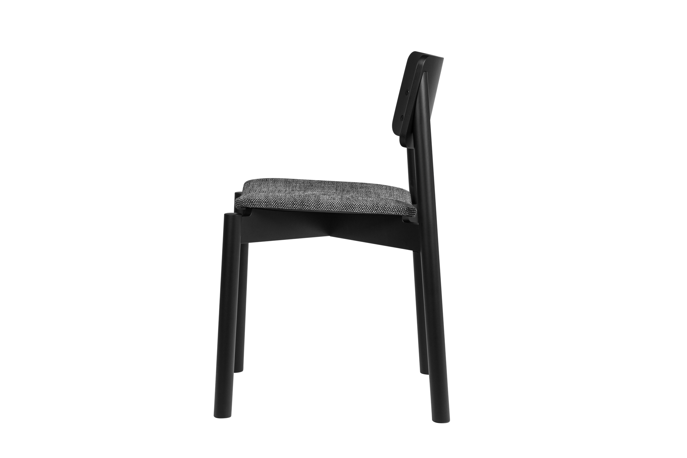 Chaise Wem Rembourrée - Vulcano Black