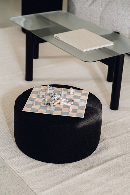 Pouf Folk - Petit - Black Tie Wool