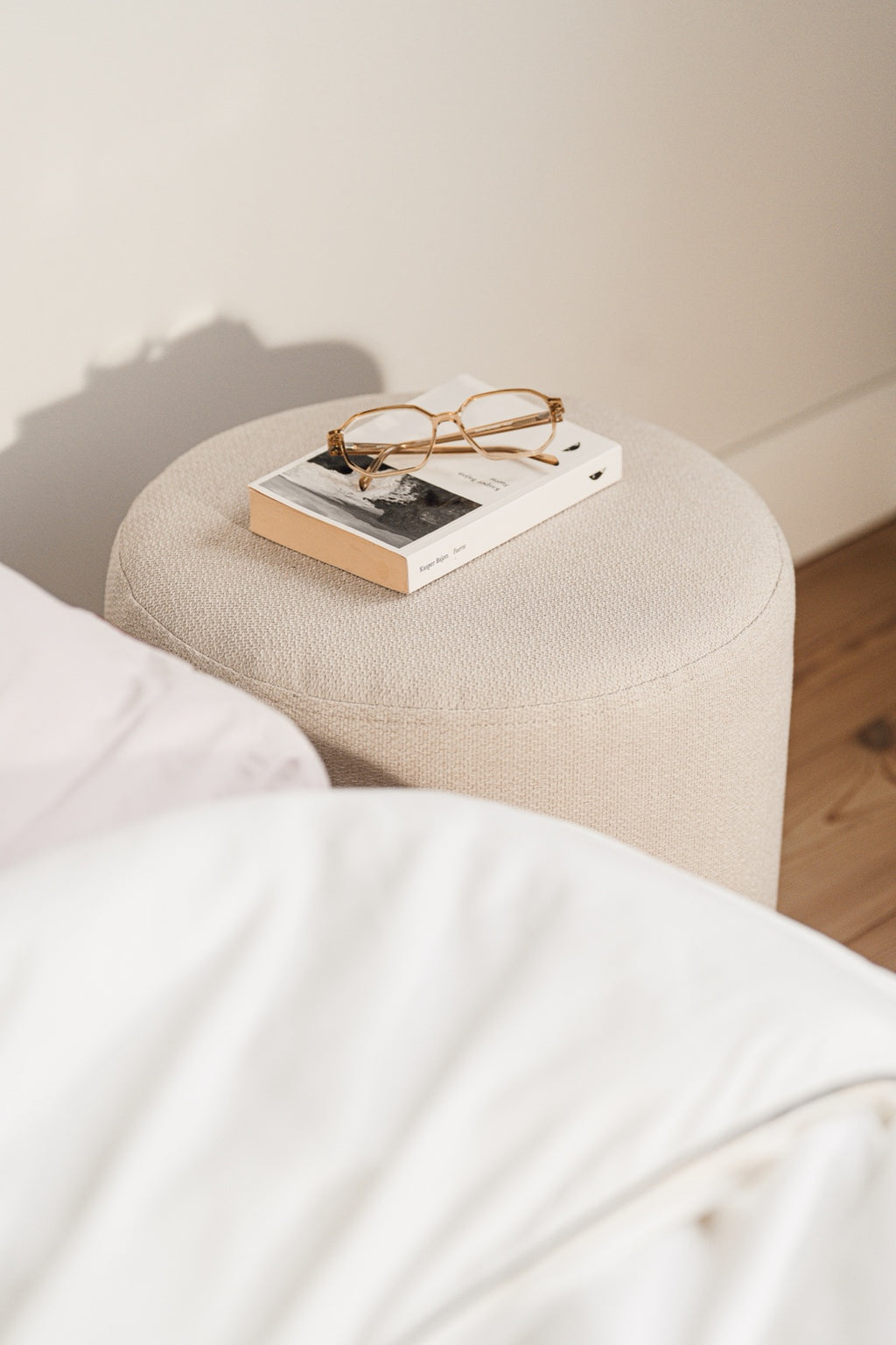 Folk - Pouffe - Polyester - Cream Beige