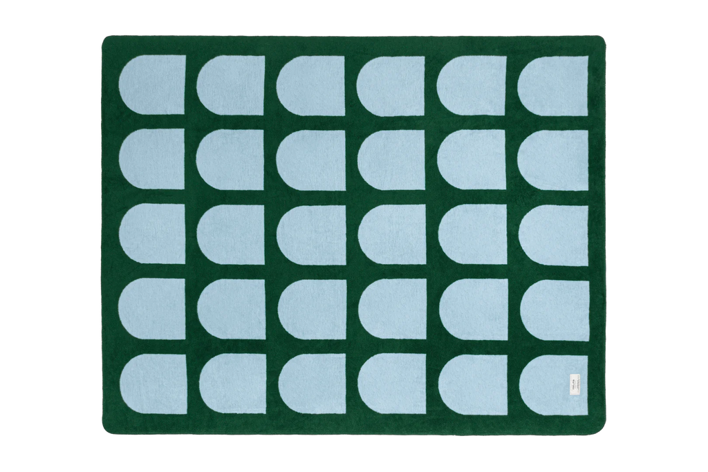 Plaid Gili - Forest Green/Baby Blue