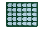 Plaid Gili - Forest Green/Baby Blue