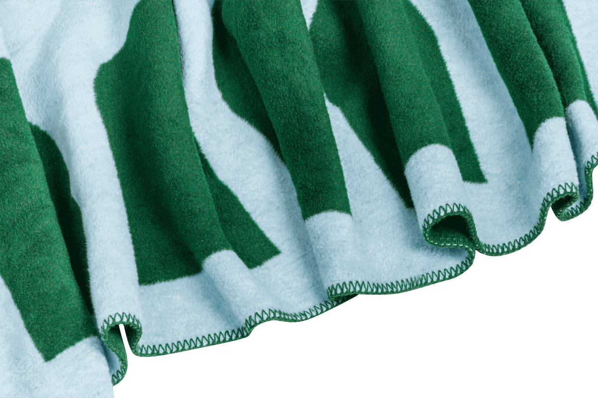 Plaid Gili - Forest Green/Baby Blue
