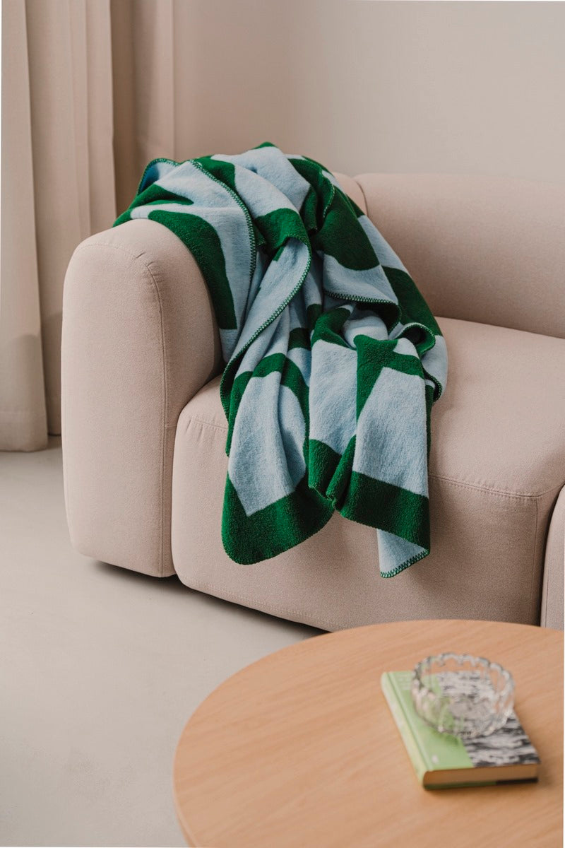 Plaid Gili - Forest Green/Baby Blue
