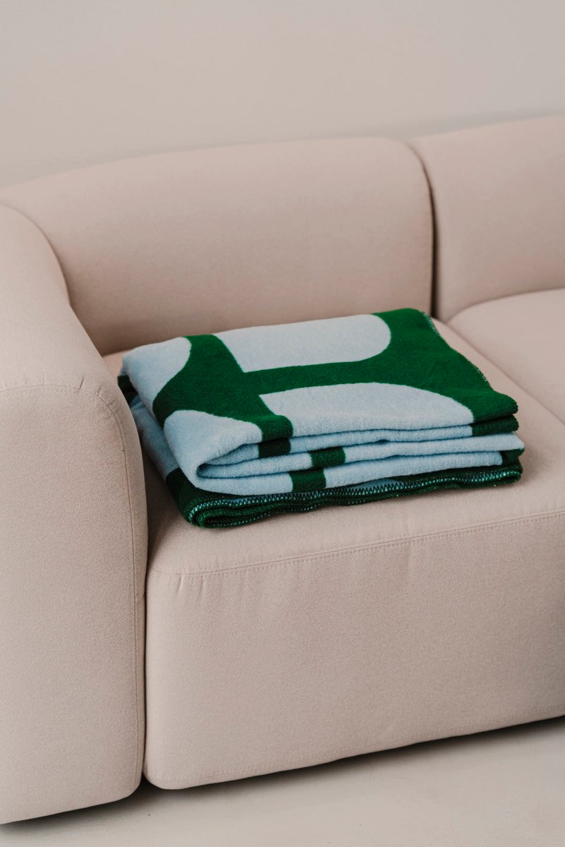 Plaid Gili - Forest Green/Baby Blue