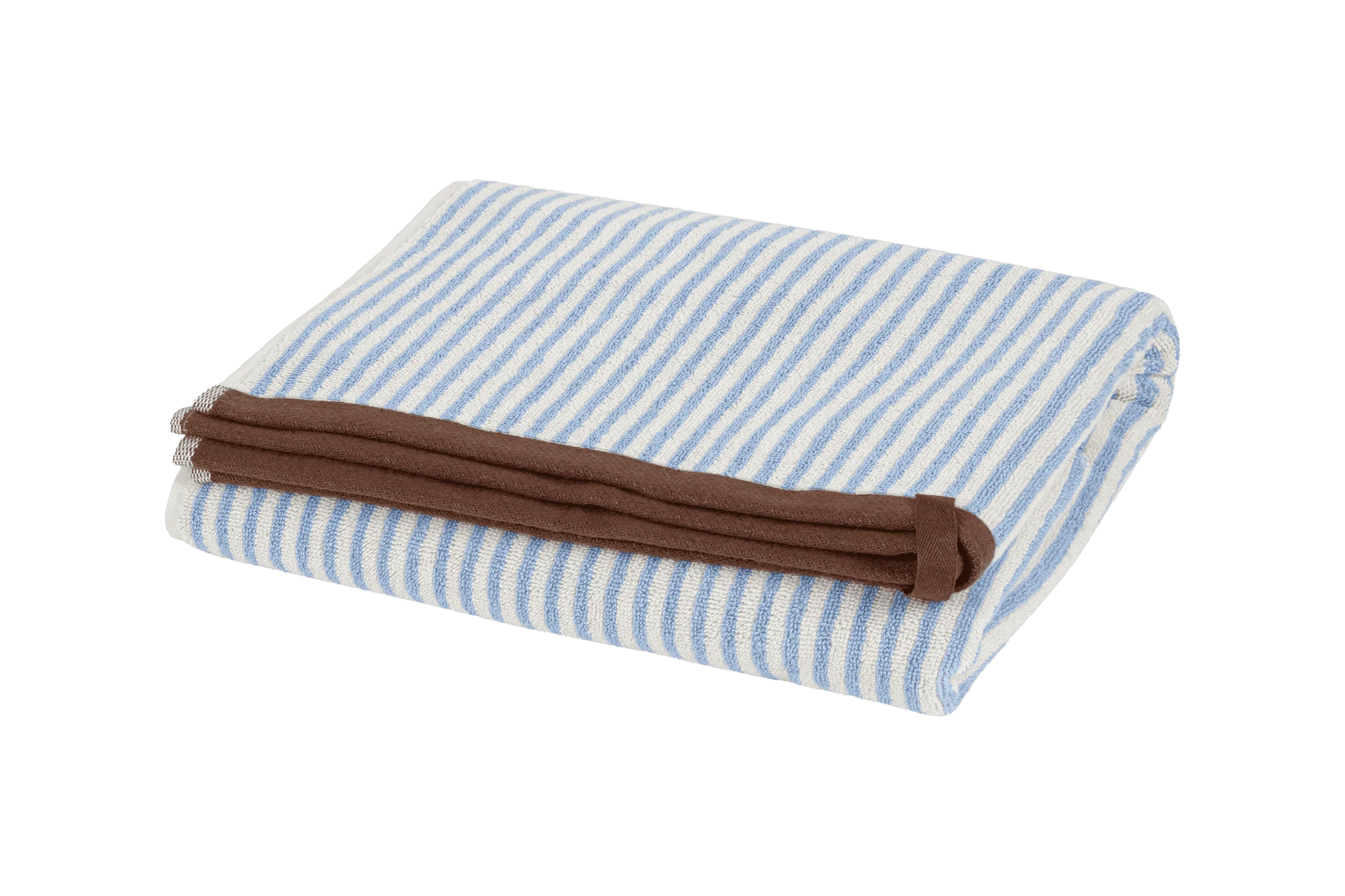 Serviette De Bain Gobo - Baby Blue / Rayures Étroites