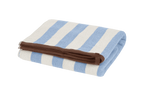 Gobo Bath Towel - Baby Blue / Wide Stripes