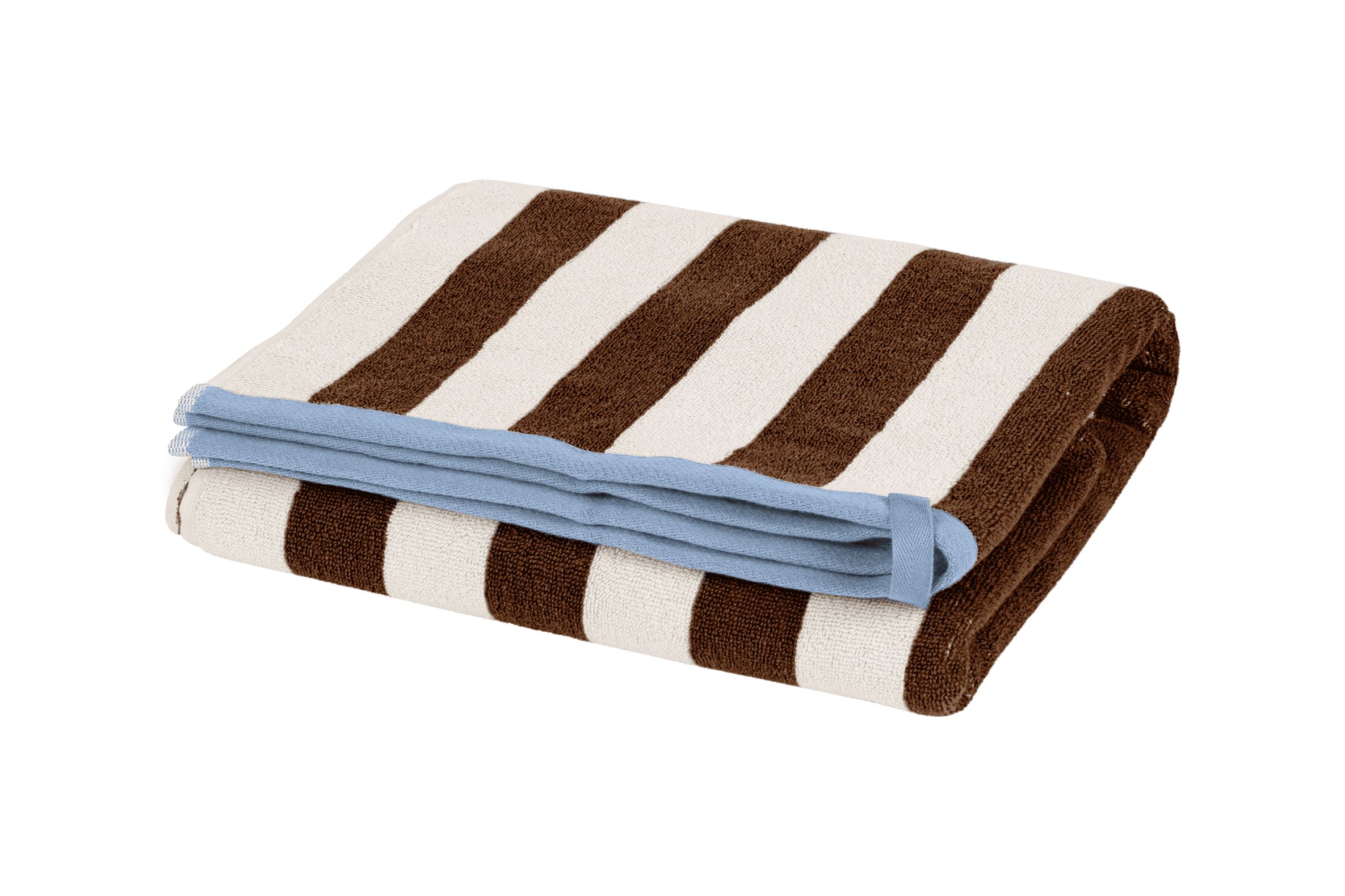 Toalla De Baño Gobo - Cocoa Brown/Rayas Anchas