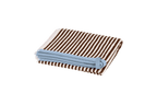 Gobo Hand Towel - Cocoa Brown/Narrow Stripes