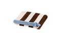 Gobo Hand Towel - Cocoa Brown/Wide Stripes