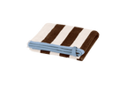 Gobo Hand Towel - Cocoa Brown/Wide Stripes