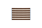 Gobo Hand Towel - Cocoa Brown/Wide Stripes
