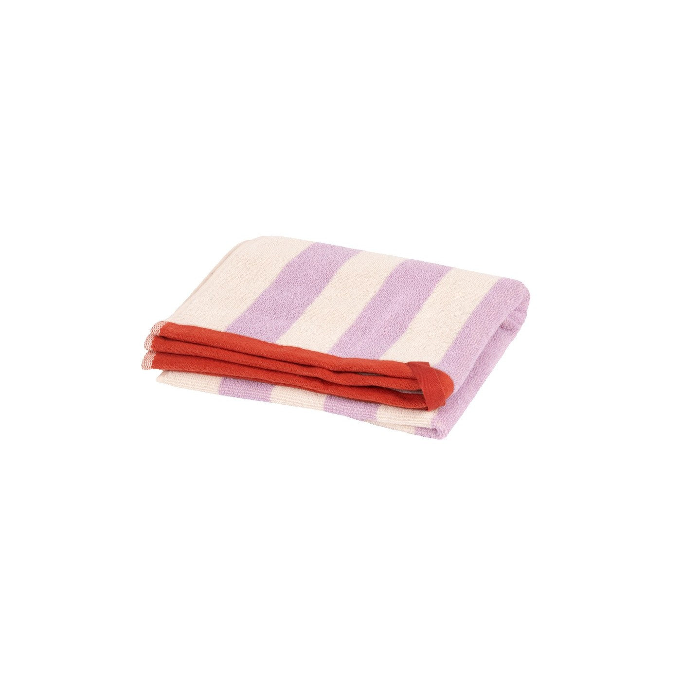 Serviette De Bain Gobo - Pastel Lilac / Rayures Larges