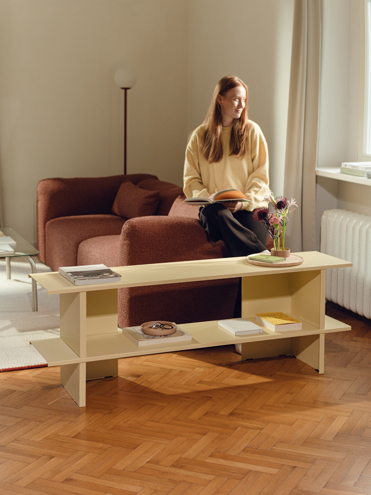 Hes Shelving Unit - Butter Yellow