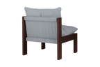 Huno - Sillón Lounge - Cocoa Brown & Baby Blue Bouclé