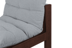 Huno - Sillón Lounge - Cocoa Brown & Baby Blue Bouclé