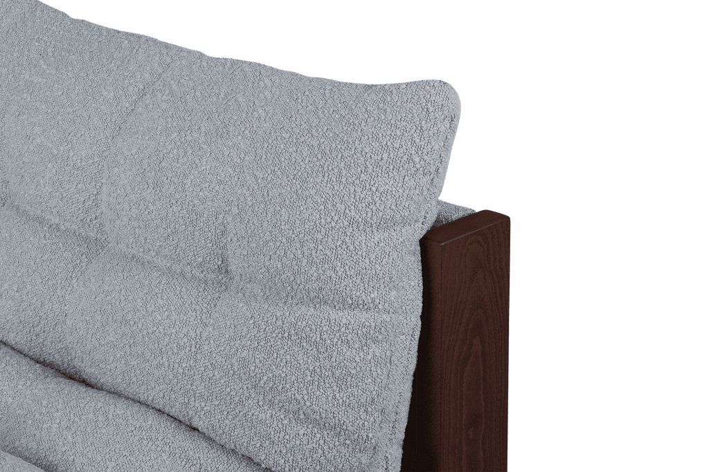 Huno - Sillón Lounge - Cocoa Brown & Baby Blue Bouclé