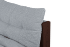 Huno - Sillón Lounge - Cocoa Brown & Baby Blue Bouclé