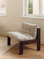 Huno - Sillón Lounge - Cocoa Brown & Desert Beige Bouclé