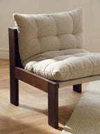Huno - Sillón Lounge - Cocoa Brown & Desert Beige Bouclé