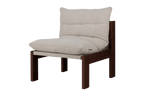 Huno - Sillón Lounge - Cocoa Brown & Desert Beige Bouclé