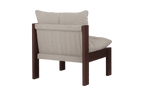 Huno - Sillón Lounge - Cocoa Brown & Desert Beige Bouclé