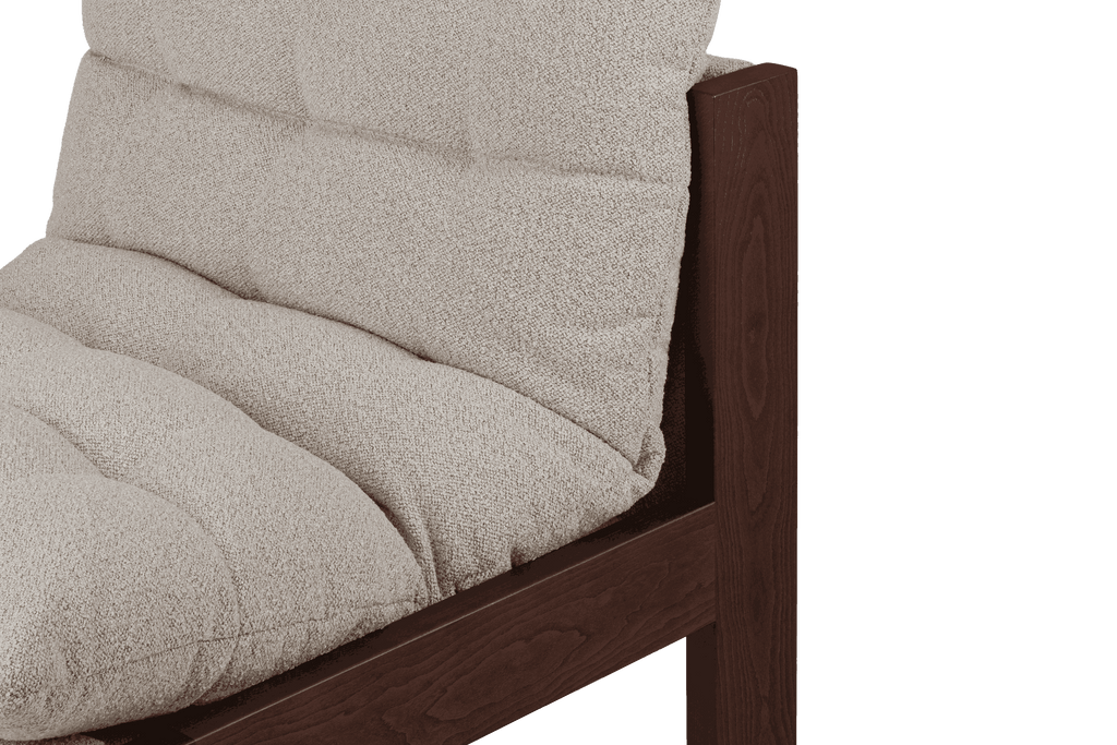 Huno - Sillón Lounge - Cocoa Brown & Desert Beige Bouclé
