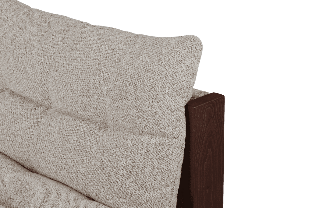 Huno - Sillón Lounge - Cocoa Brown & Desert Beige Bouclé