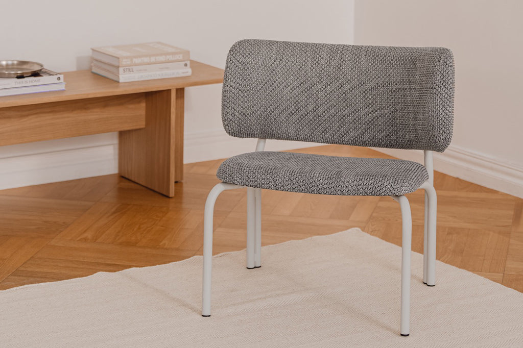 Kei Armchair - Black & Gray Melange