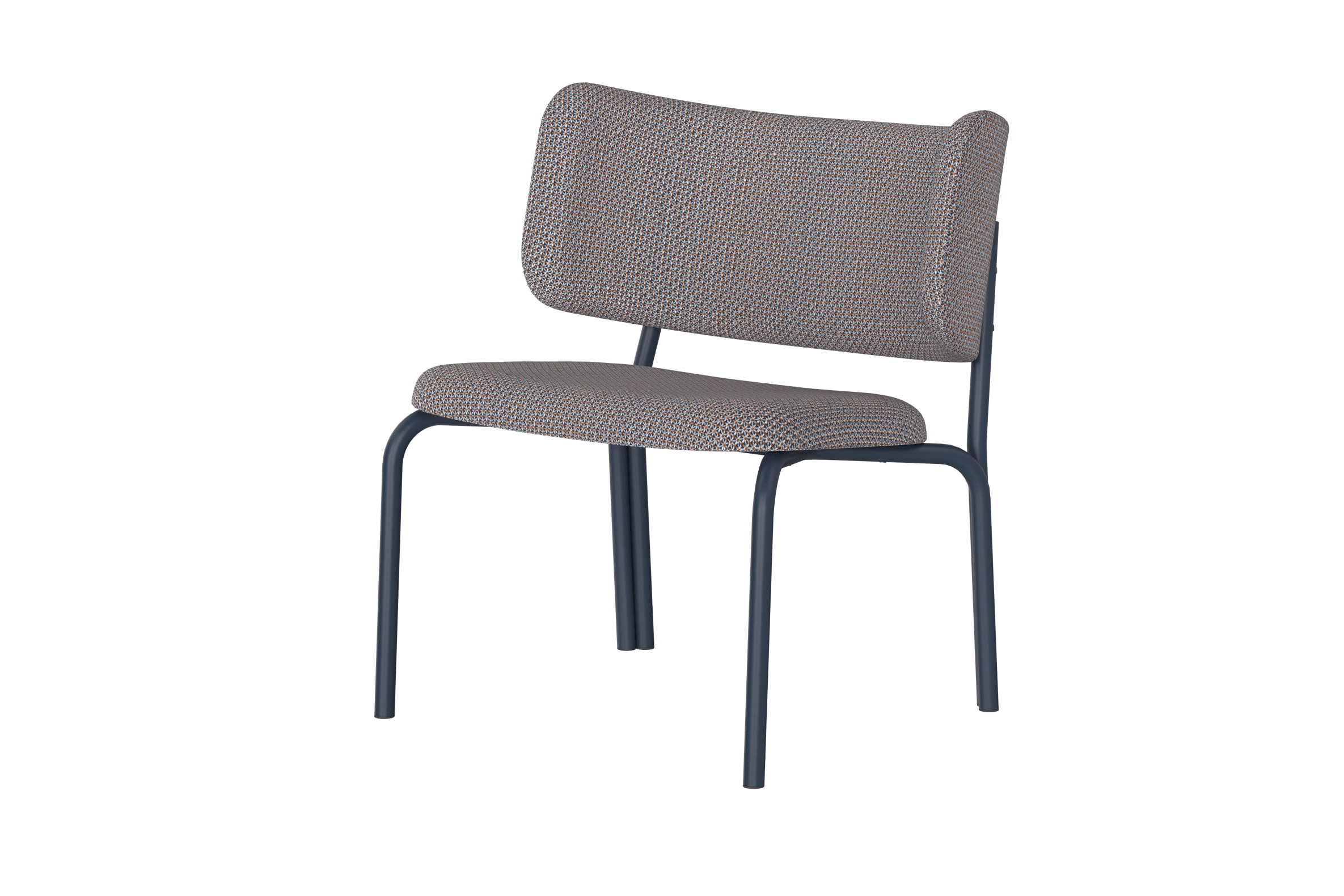 Kei Armchair - Brown & Blue Mélange