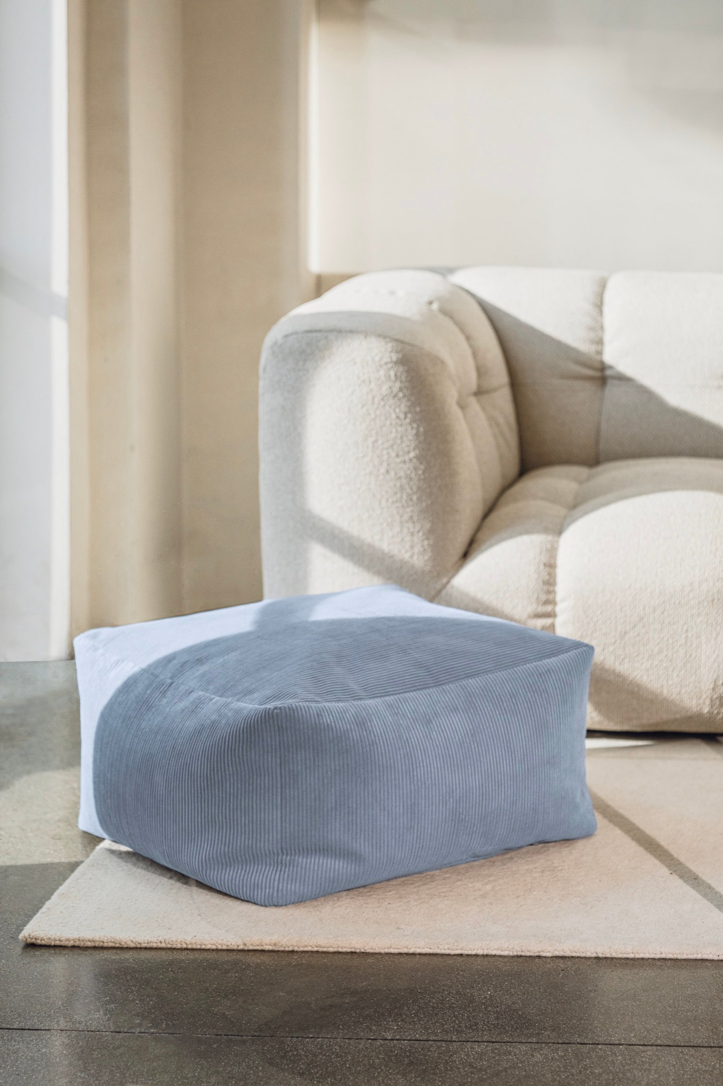 Puf Keno - Baby Blue Corduroy