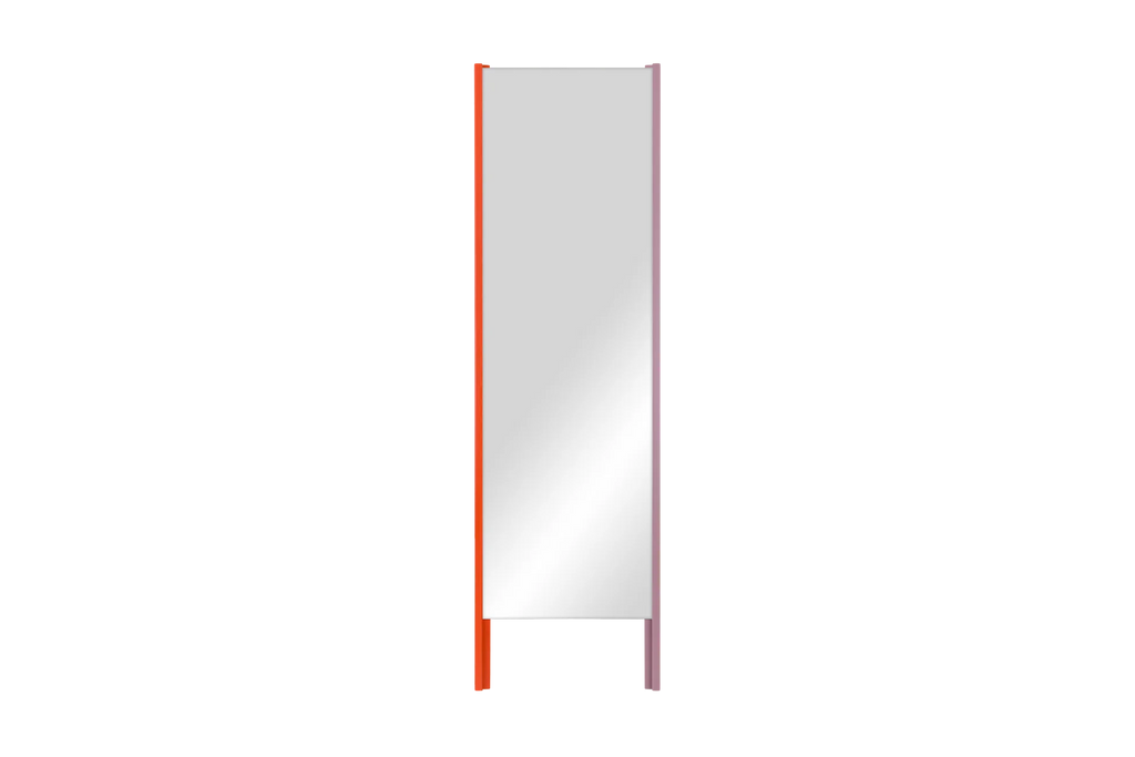 Lun Mirror - Orange Peel & Pale Violet