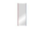 Lun Wall Mirror - Auburn Red & Frosty Blue