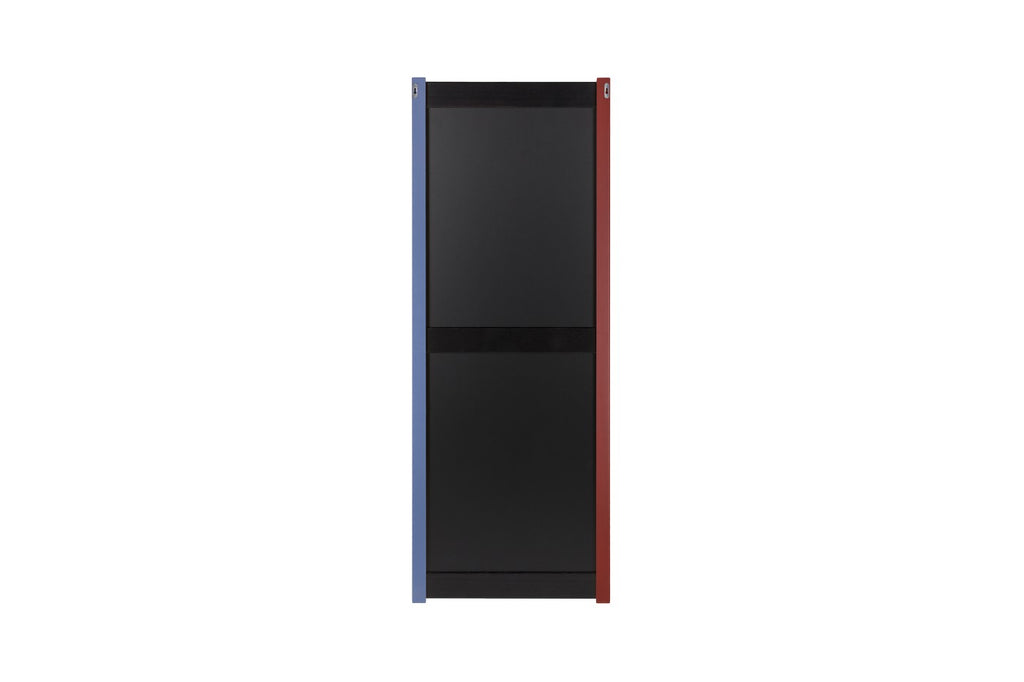 Lun Wall Mirror - Auburn Red & Frosty Blue