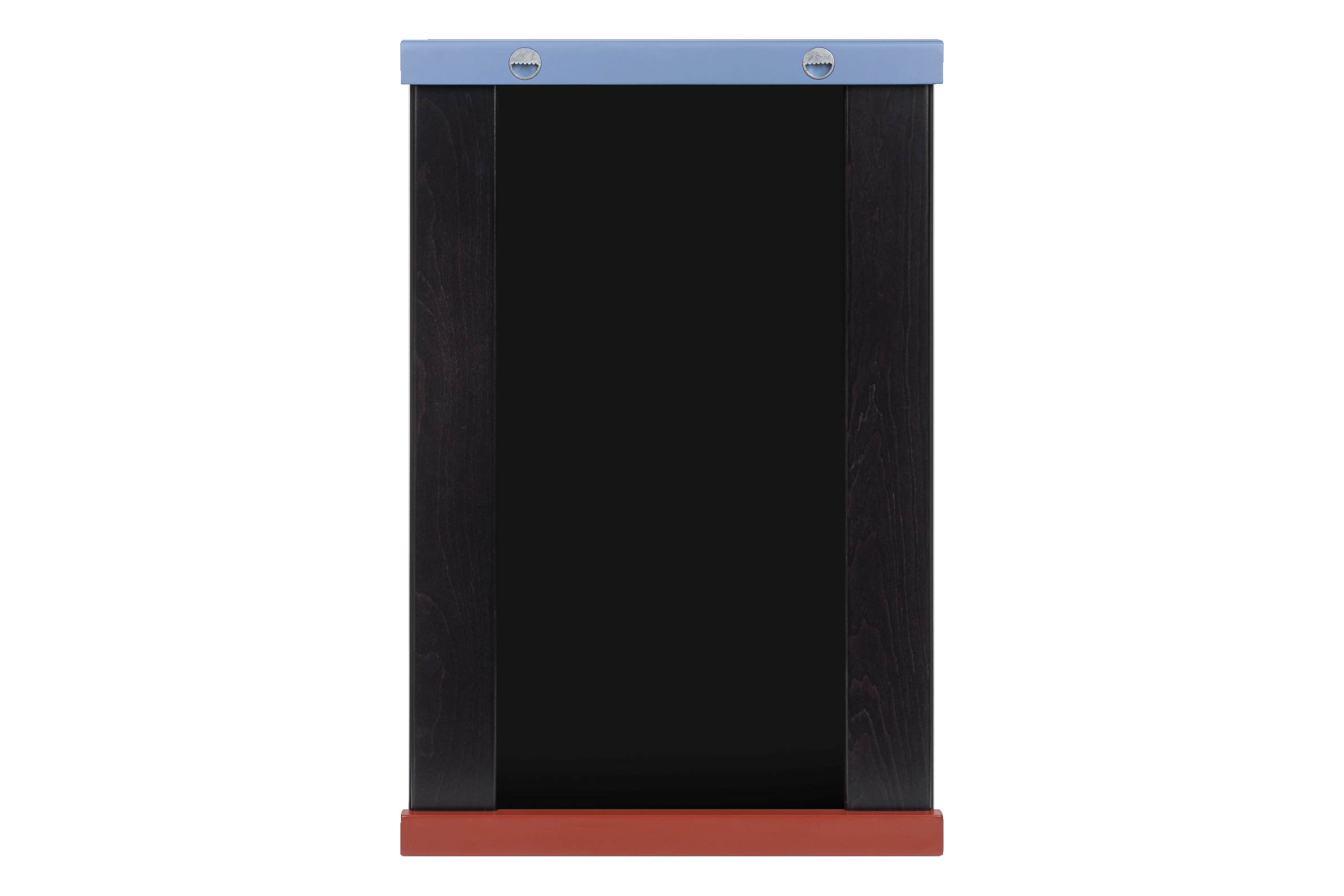 Lun Wall Mirror - Auburn Red & Frosty Blue