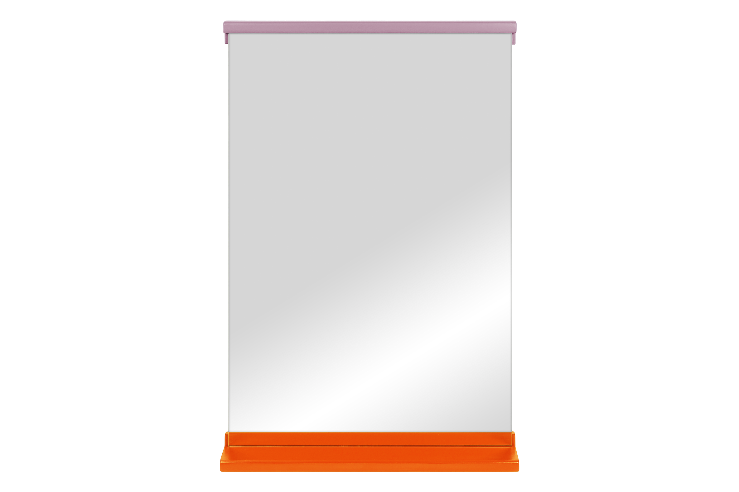 Lun Wall Mirror - Orange Peel & Pale Violet
