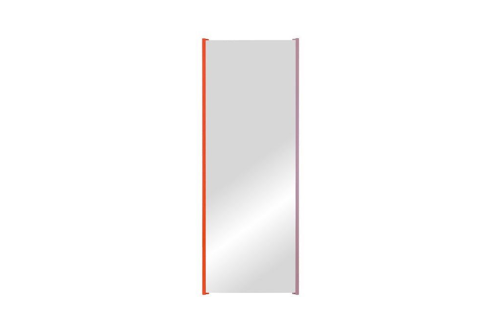 Lun Wall Mirror - Orange Peel & Pale Violet
