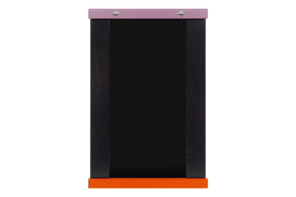 Lun Wall Mirror - Orange Peel & Pale Violet