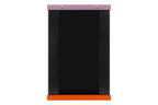 Lun Wall Mirror - Orange Peel & Pale Violet
