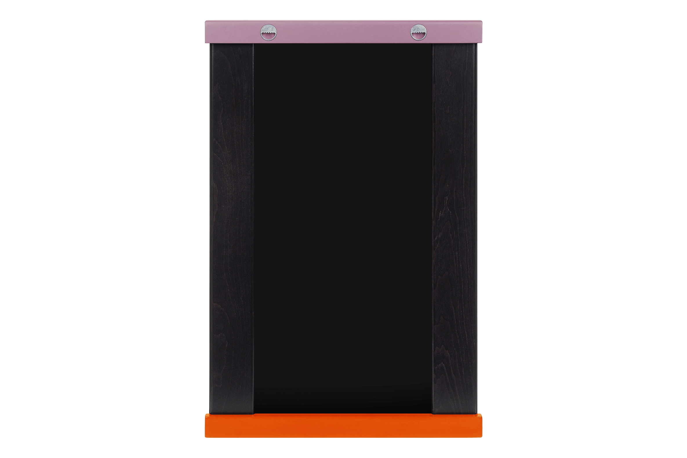 Lun Wall Mirror - Orange Peel & Pale Violet
