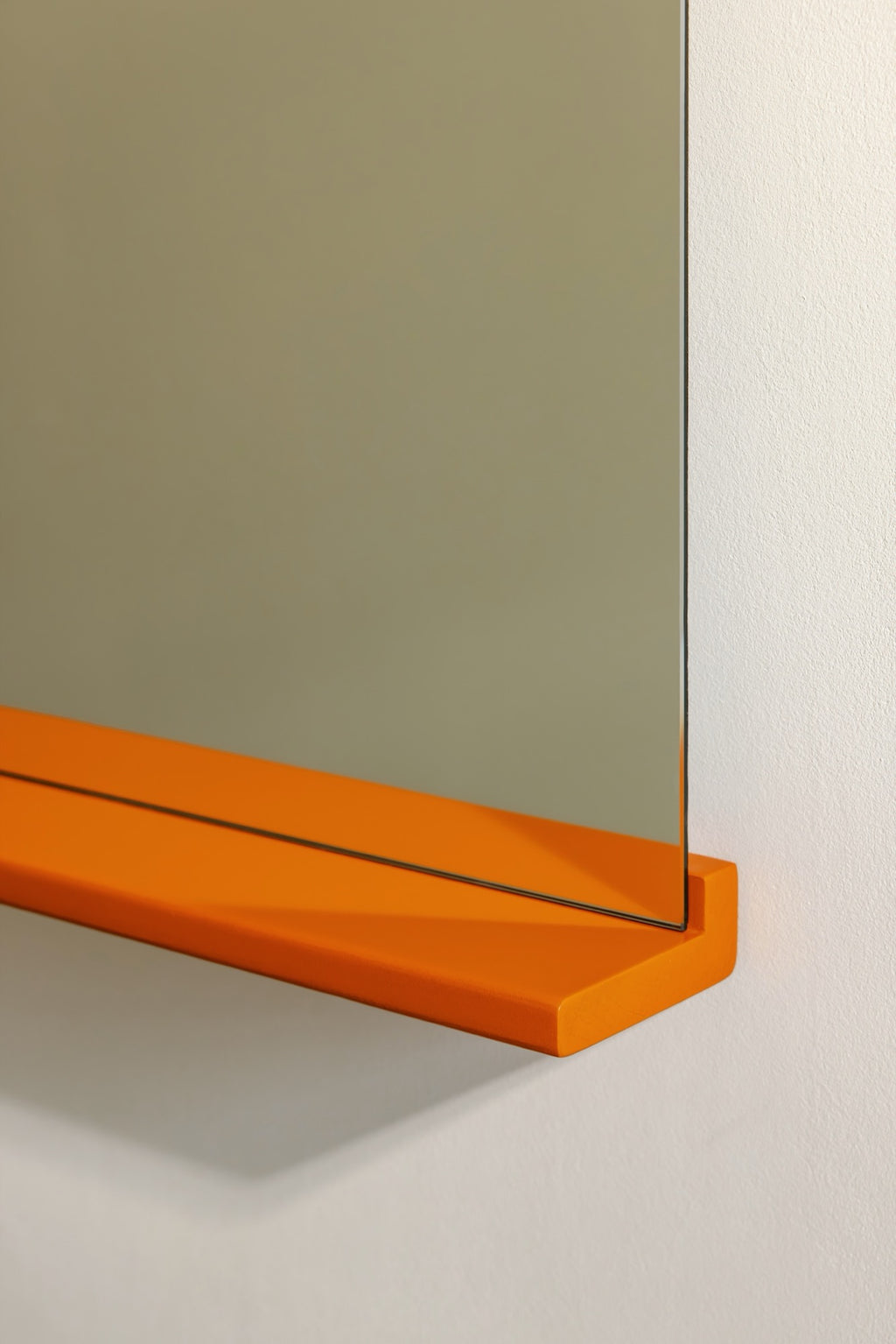 Lun Wall Mirror - Orange Peel & Pale Violet