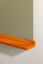 Lun Wall Mirror - Orange Peel & Pale Violet
