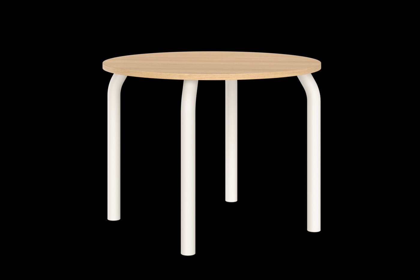 Mesa Meko - Pequeña - Tapa de roble/Patas beige Piazza